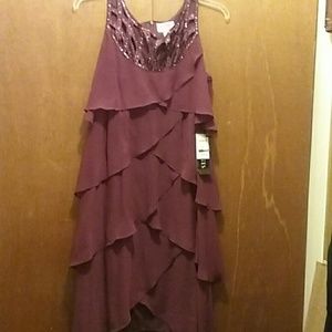 Maroon special occasion dress